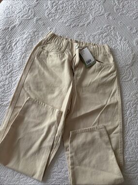 H&M Women's Wide-Leg Jeans in Cream